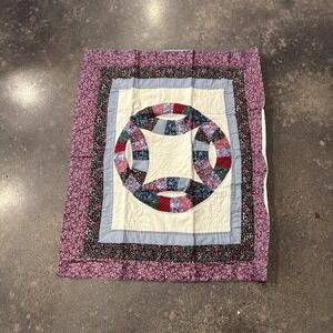Set of 2 Quilted Wedding Ring Standard Pillow Shams 21x27 A Treasured Heirloom